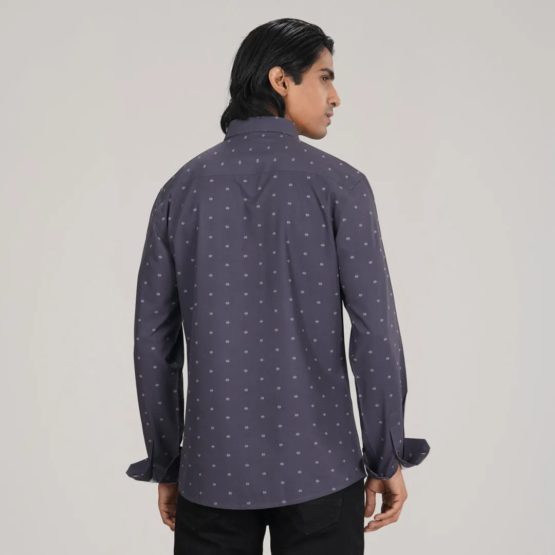 Mens Black Aop L/S Shirt
