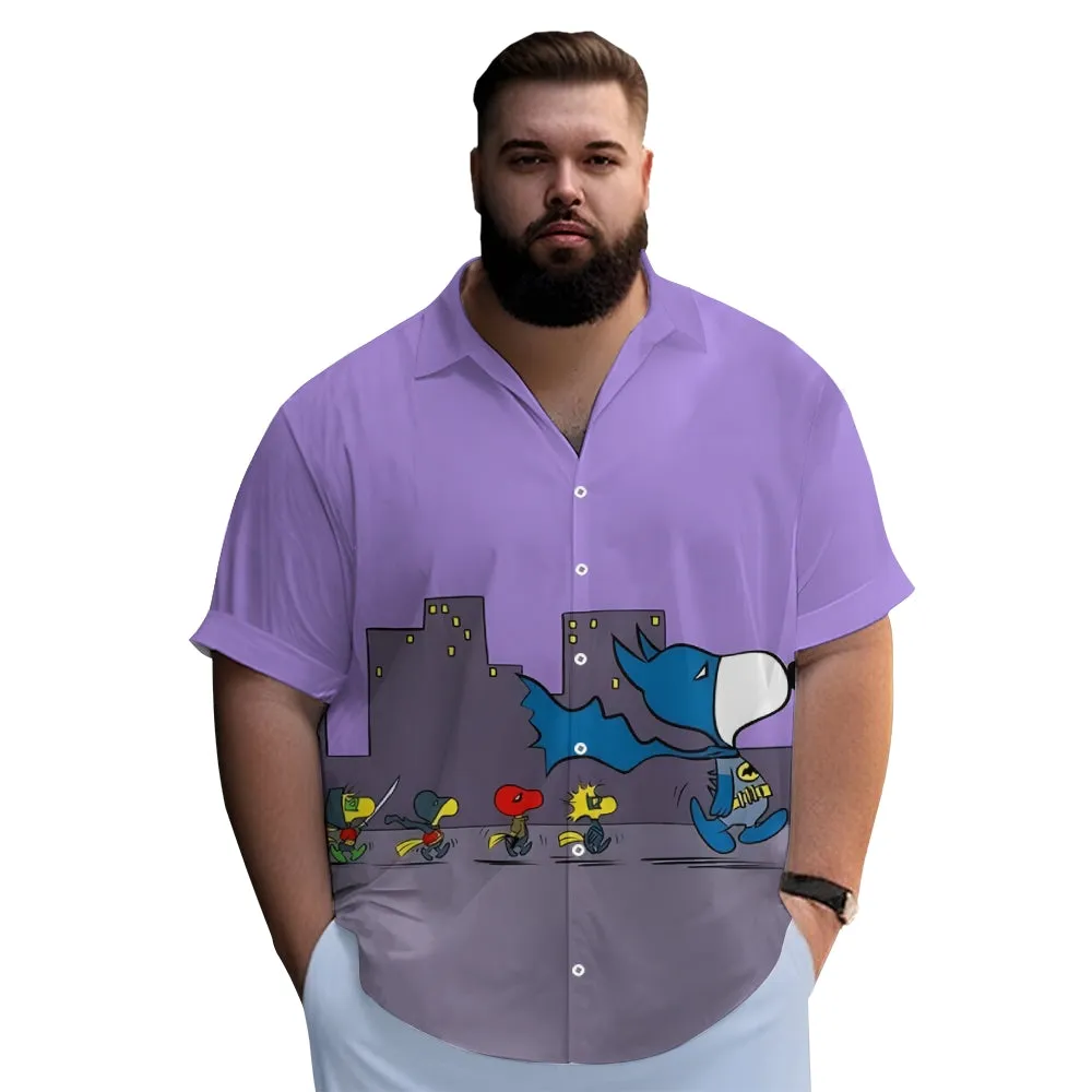 Men's Cartoon Character Casual Short Sleeve Shirt 2312000514