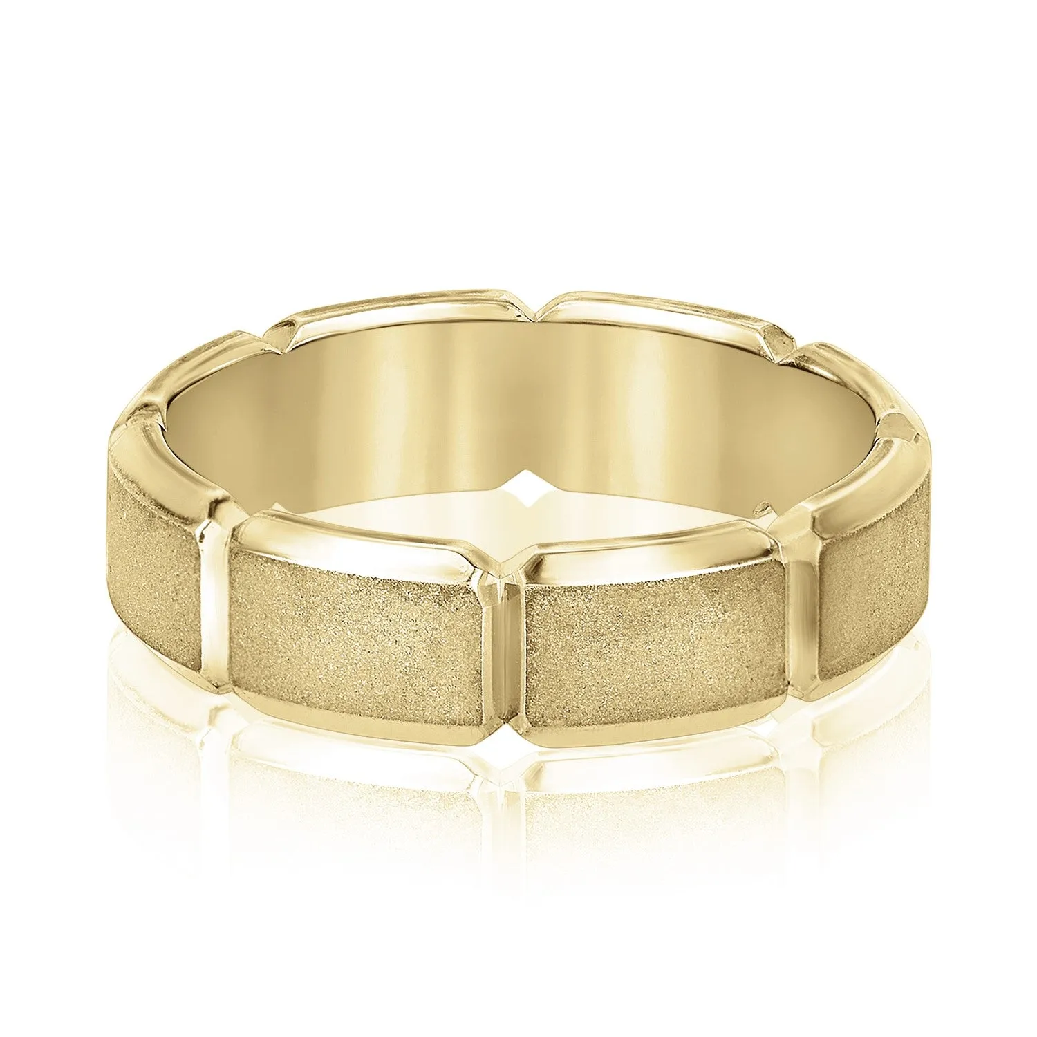 Men's Carved Design Segment Band