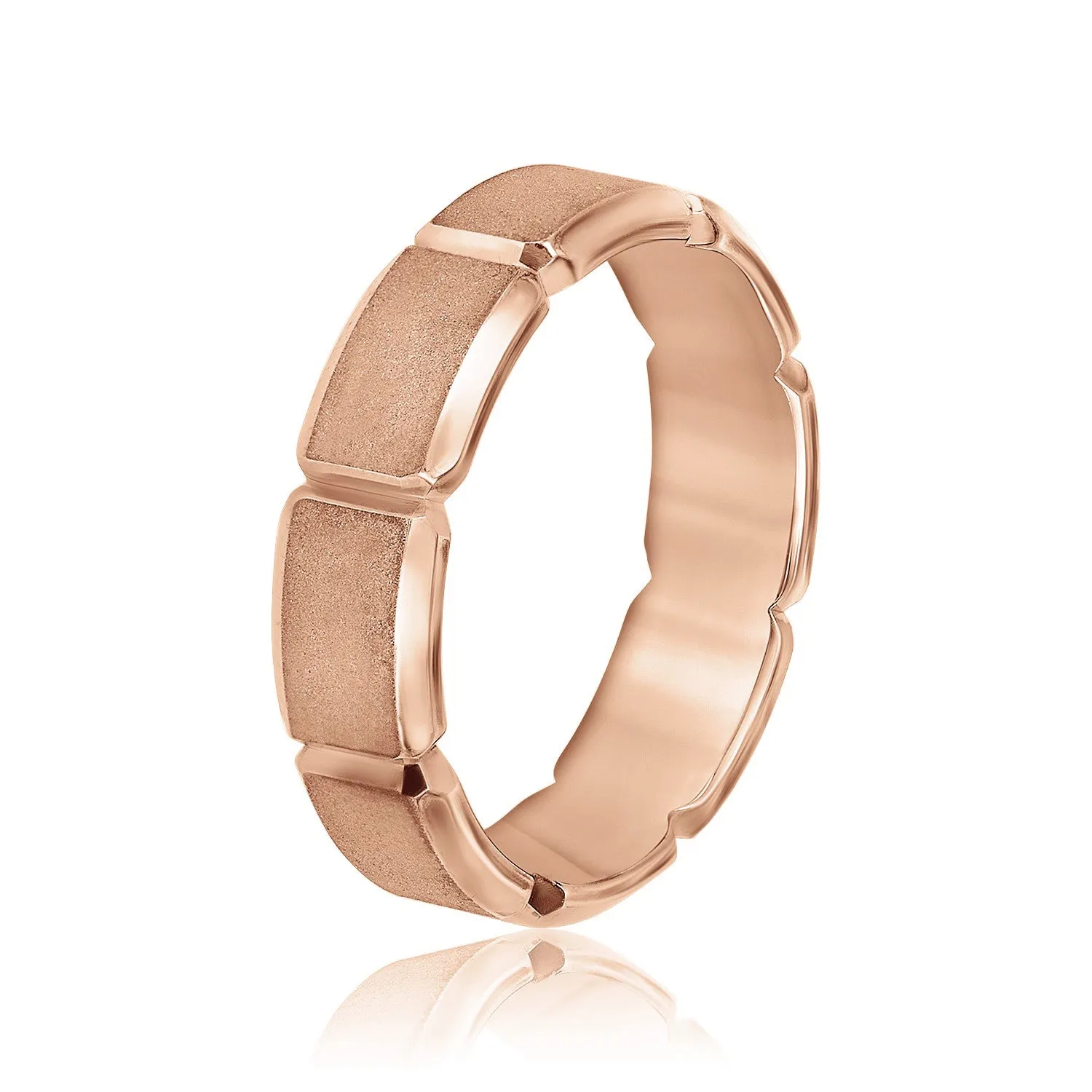 Men's Carved Design Segment Band