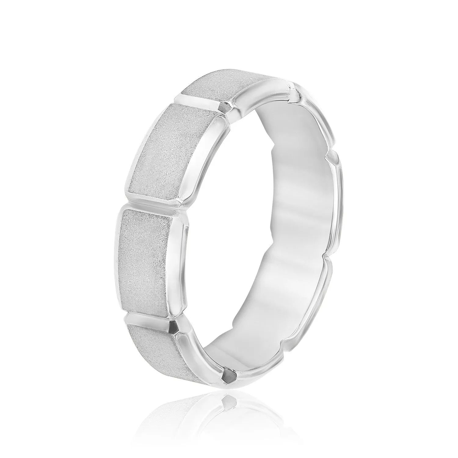 Men's Carved Design Segment Band