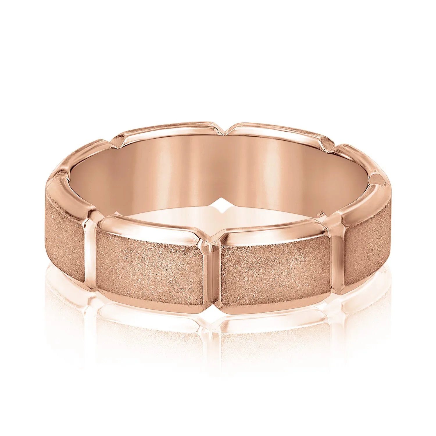 Men's Carved Design Segment Band
