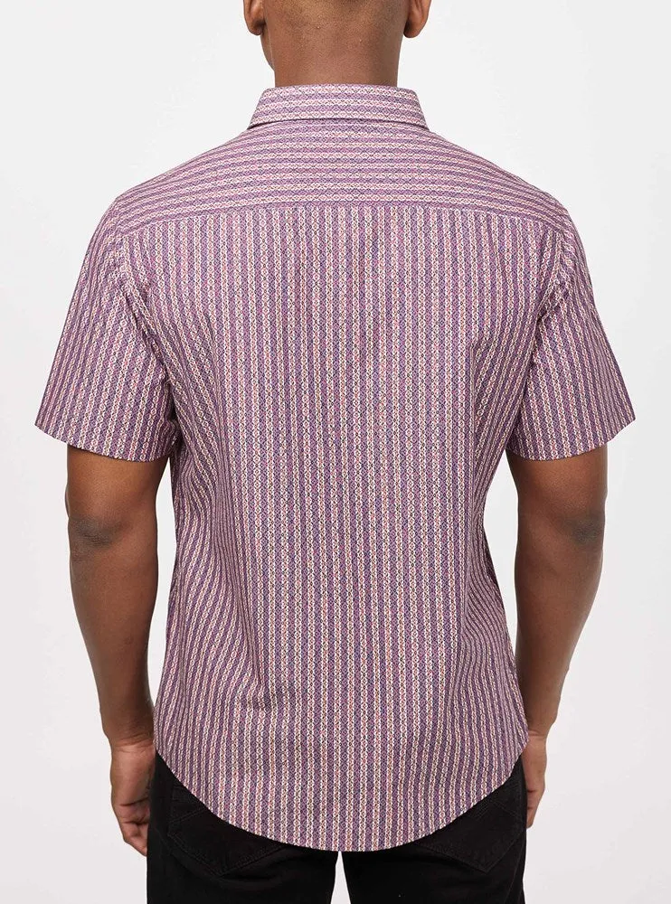 Men's casual short sleeve shirt