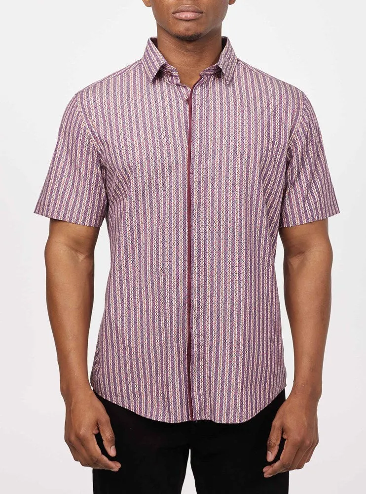 Men's casual short sleeve shirt