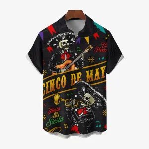 Men's Cinco De Mayo Casual Short Sleeve Shirt 2404000234