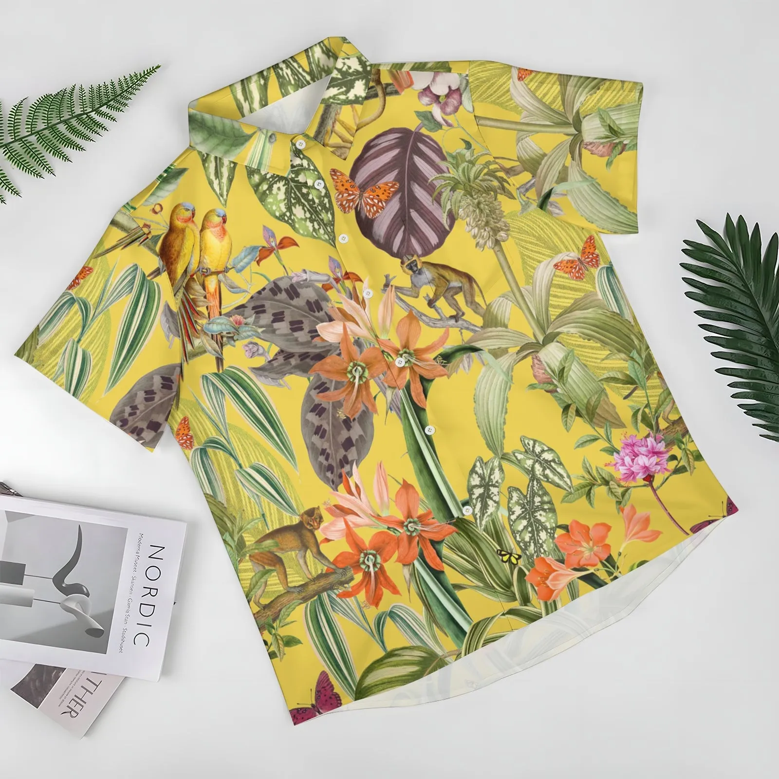 Men's Hawaiian Casual Short Sleeve Shirt 2403000392