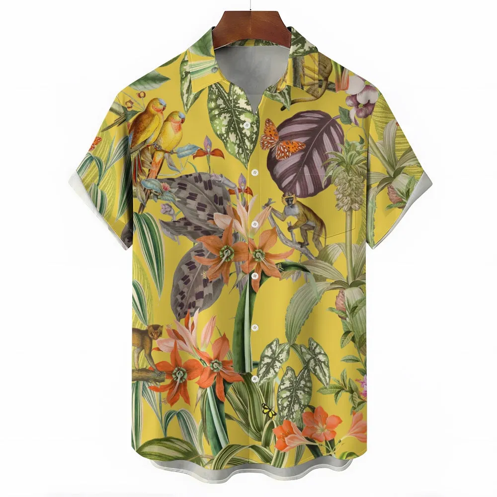 Men's Hawaiian Casual Short Sleeve Shirt 2403000392
