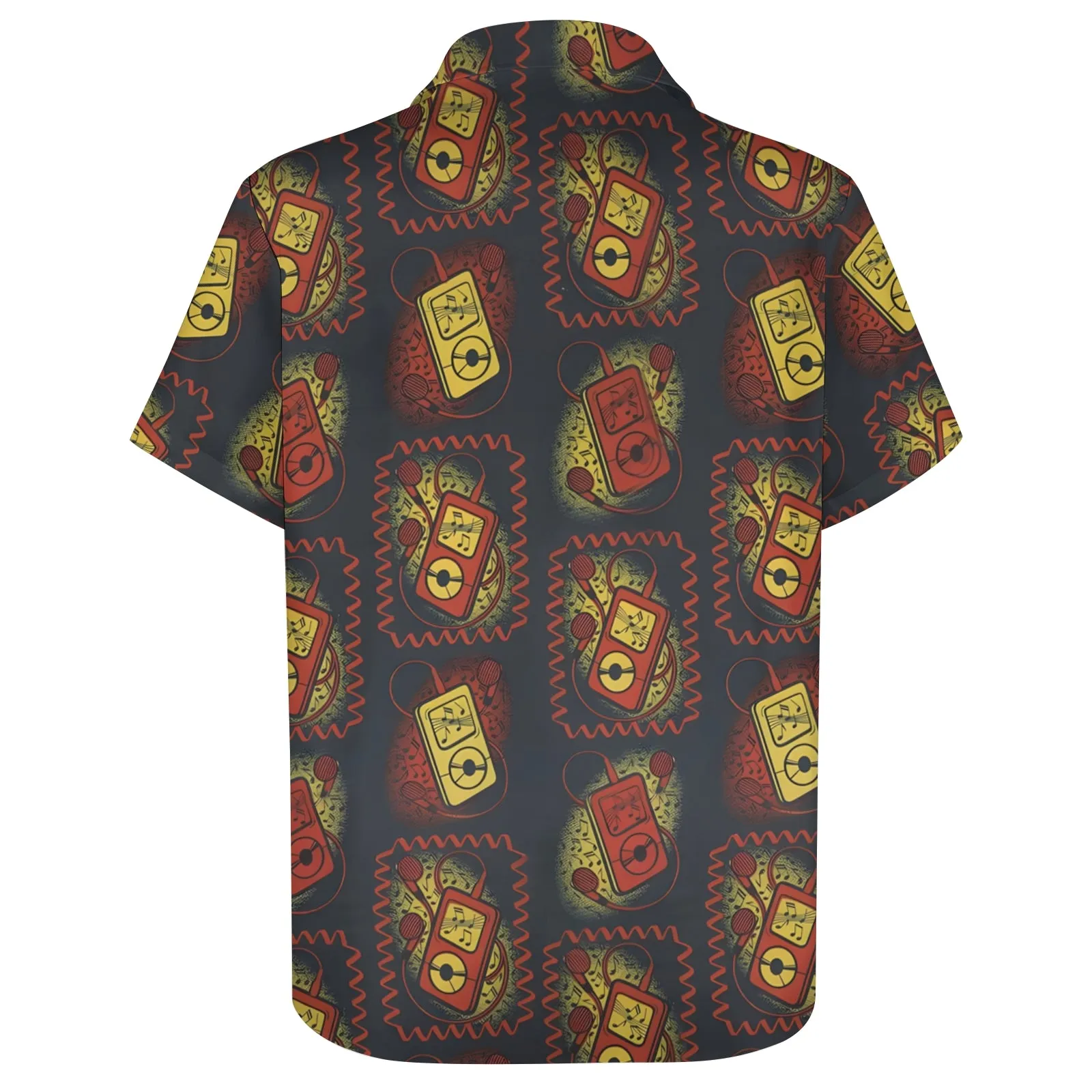 Men's Music MP3 Casual Short Sleeve Shirt 2403000399