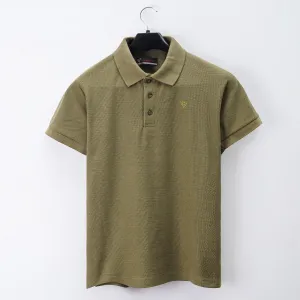Men's Popcorn Half Sleeve Polo