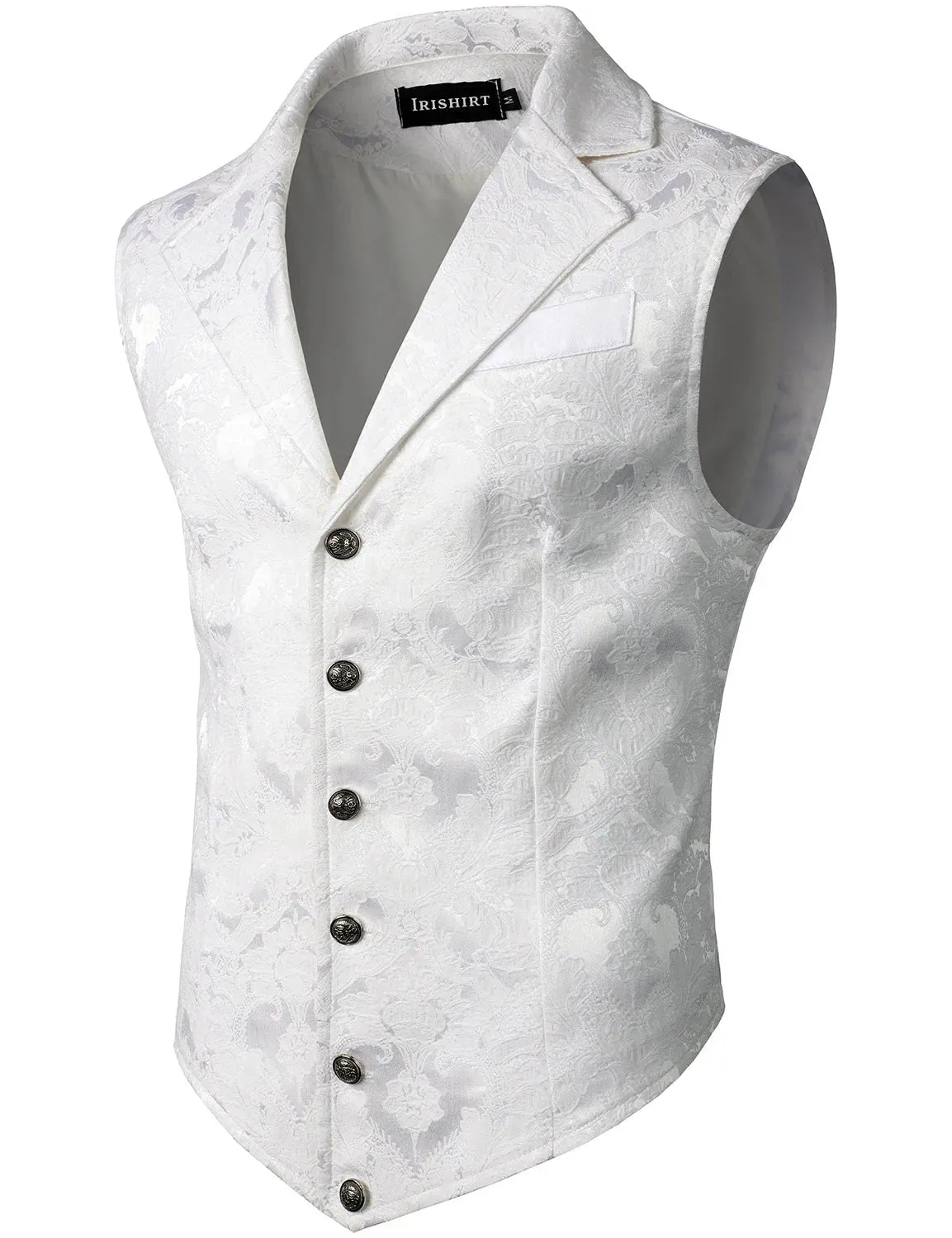 Men's Victorian Suit Vest Steampunk Gothic Waistcoat Vintage Vest