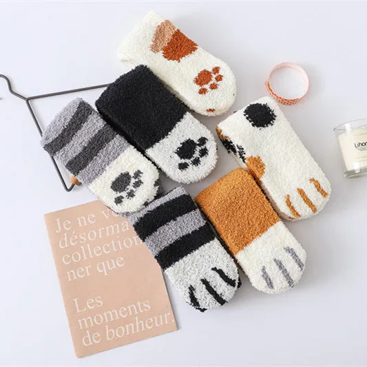 Meow Theme Woolen Socks