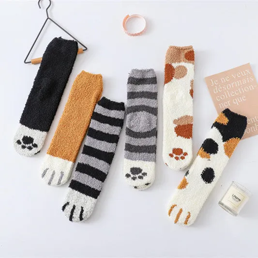 Meow Theme Woolen Socks
