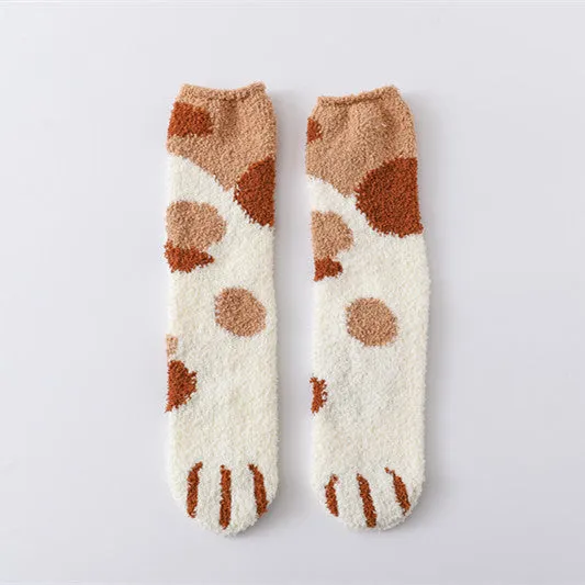 Meow Theme Woolen Socks