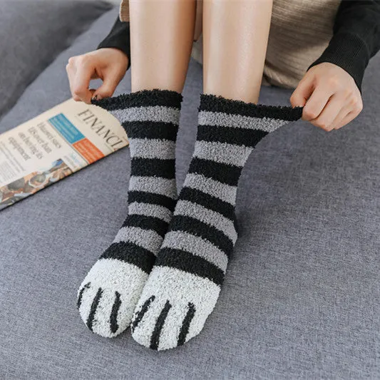Meow Theme Woolen Socks