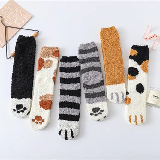 Meow Theme Woolen Socks