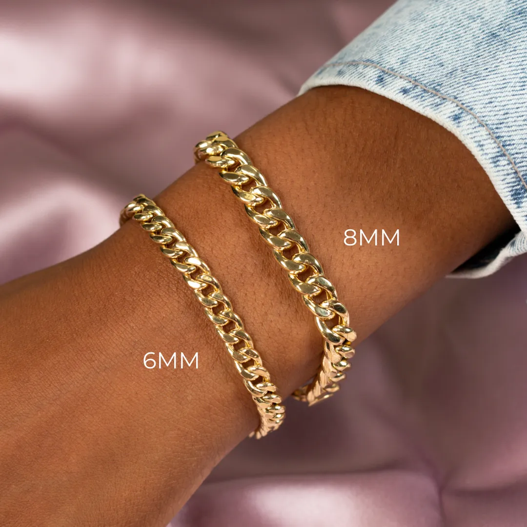 Miami Cuban Chain Bracelet 14K