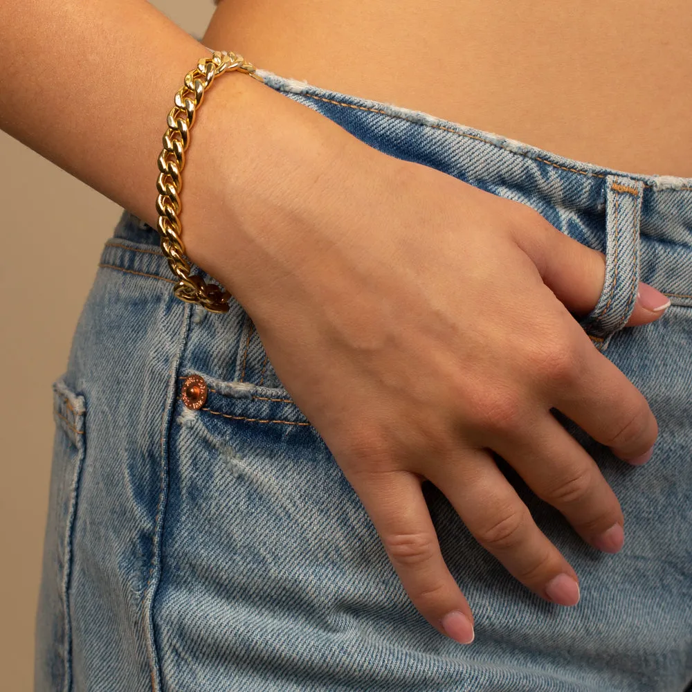 Miami Cuban Chain Bracelet 14K