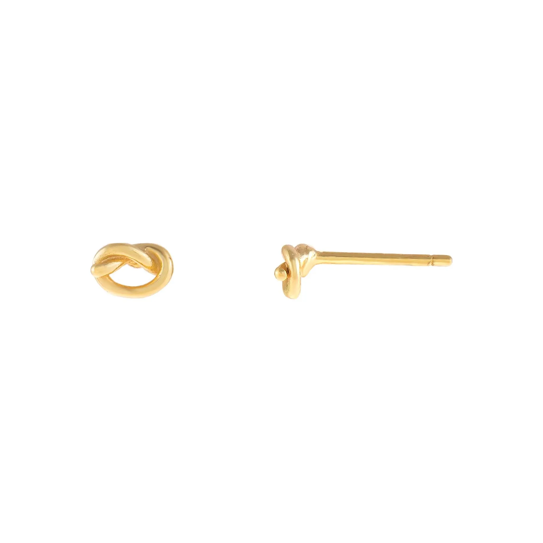 Mini Love Knot Stud Earring