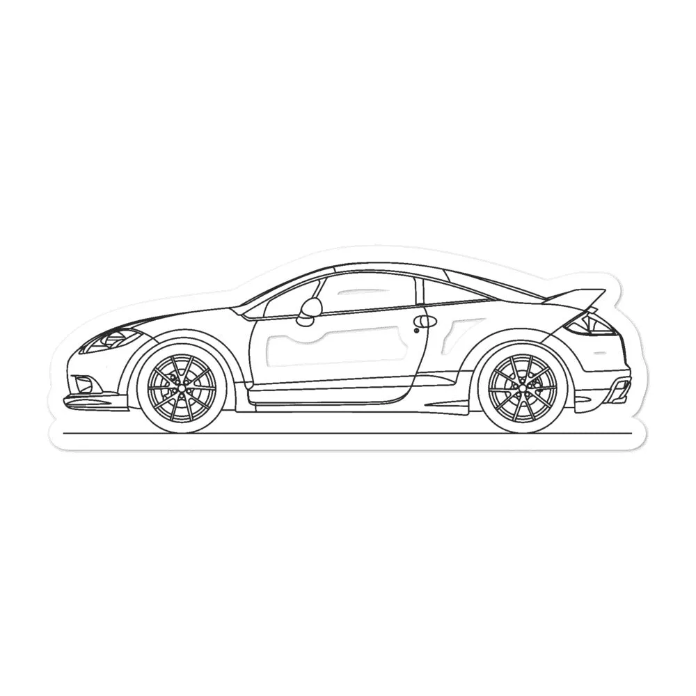 Mitsubishi Eclipse GT 4G Outline Sticker