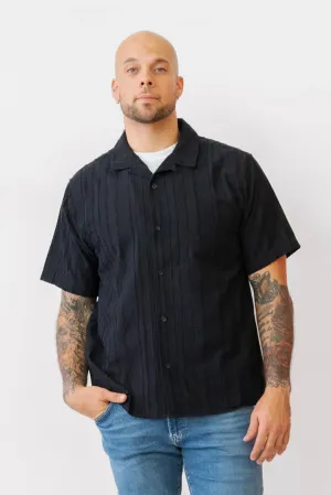 MOD Mens Button Up in Black