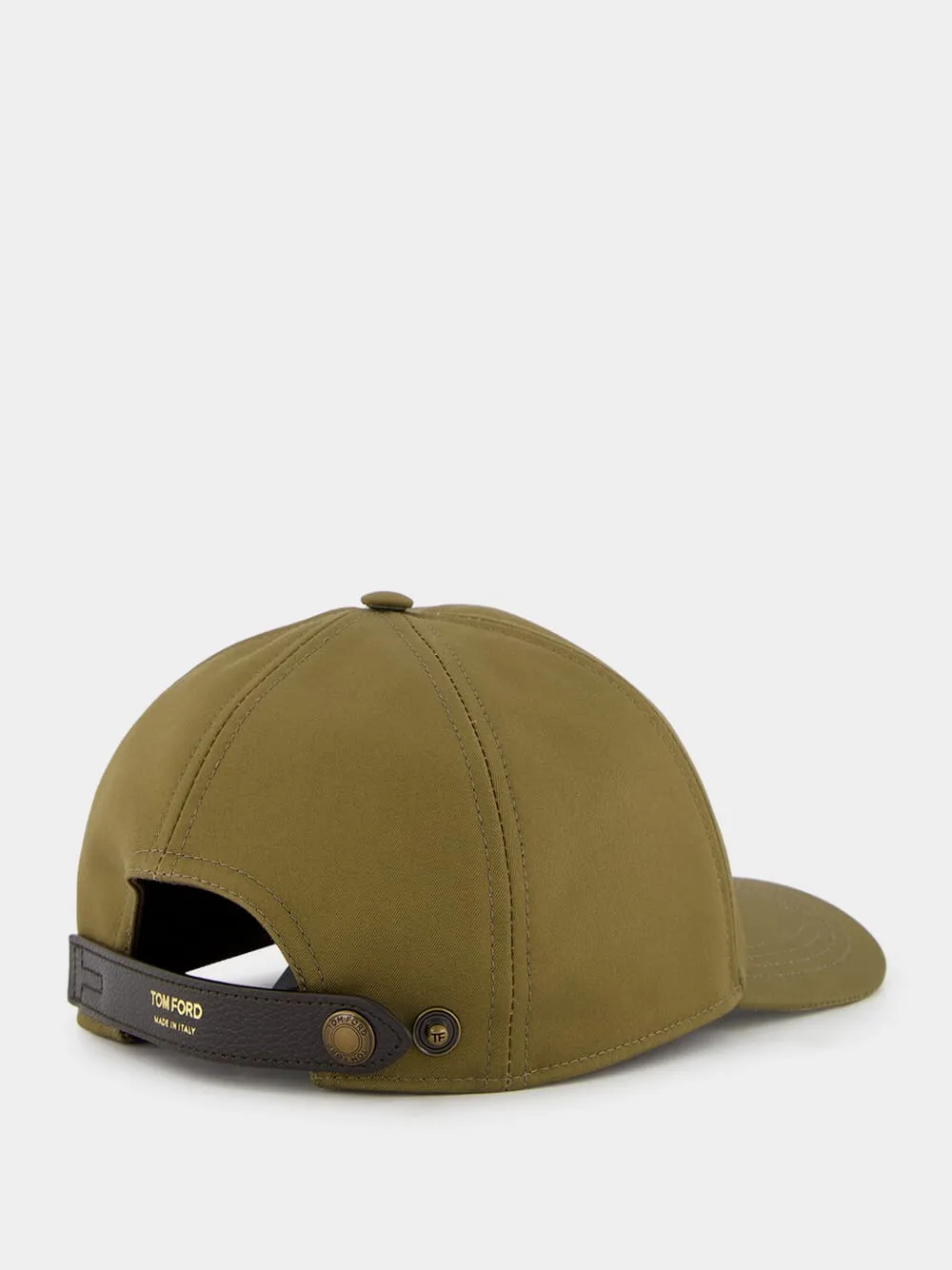 Monogrammed Green Canvas Cap