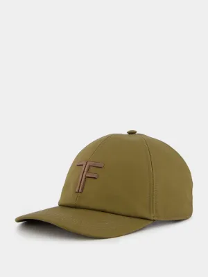 Monogrammed Green Canvas Cap