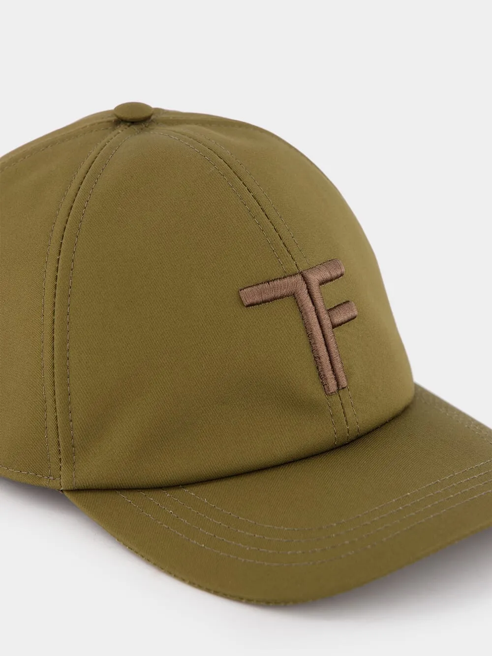 Monogrammed Green Canvas Cap