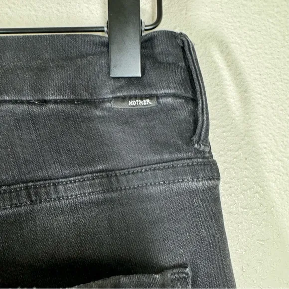 Mother The Pixie Ankle Skinny Jeans In Wash Black Not Guilty Wash Button Fly 27