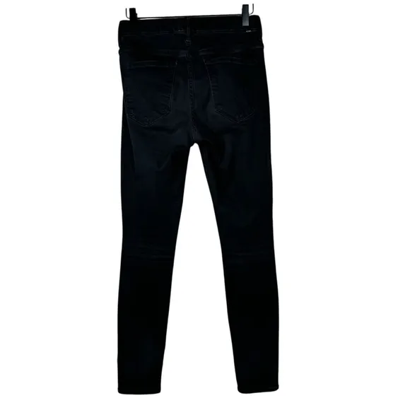 Mother The Pixie Ankle Skinny Jeans In Wash Black Not Guilty Wash Button Fly 27