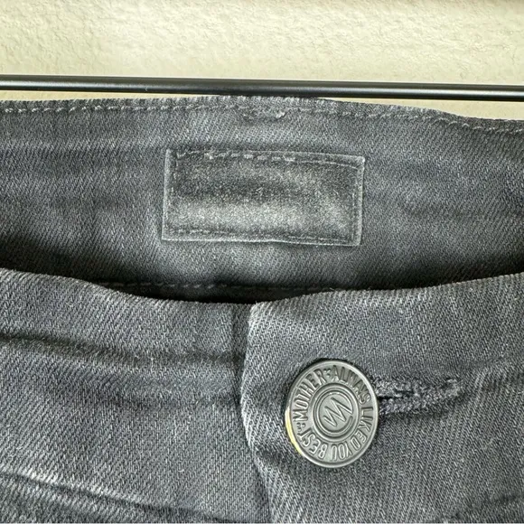 Mother The Pixie Ankle Skinny Jeans In Wash Black Not Guilty Wash Button Fly 27