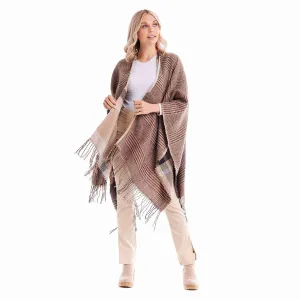 Mud Pie Yvette Reversible Poncho