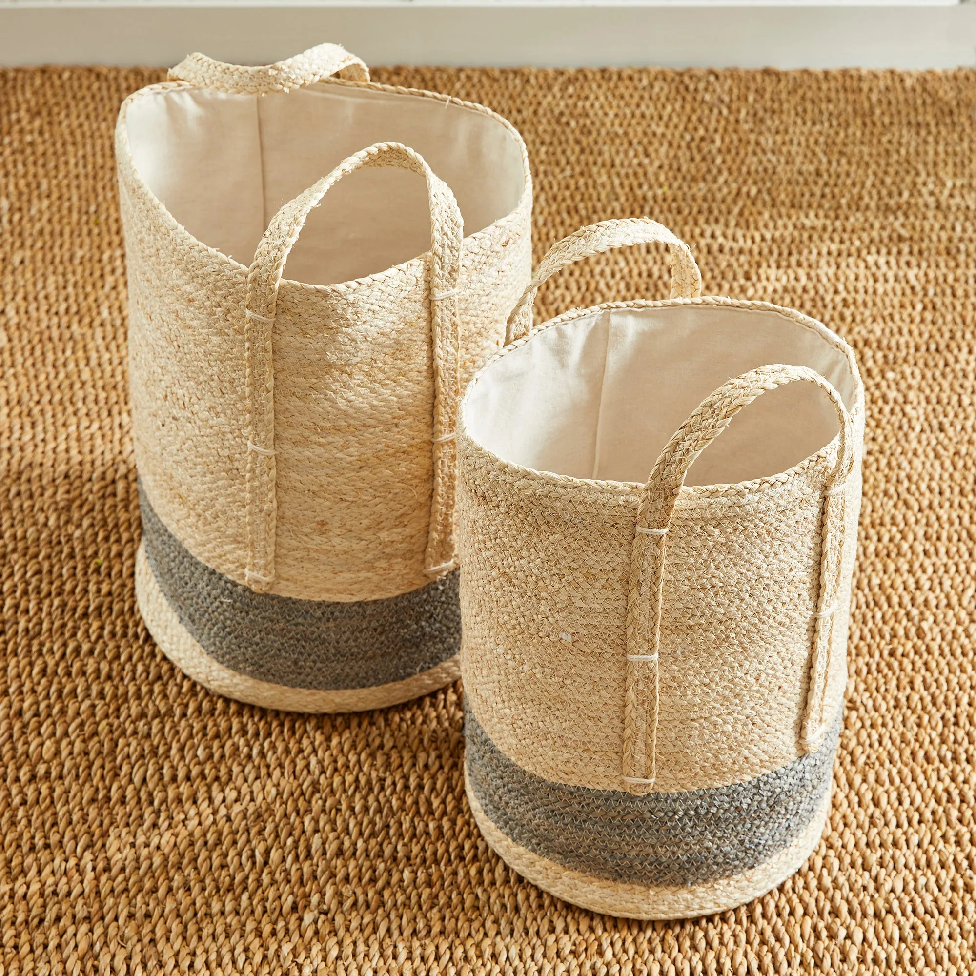 NAPA Home & Garden, QUINN ROUND BASKETS, SET OF 2,HU401