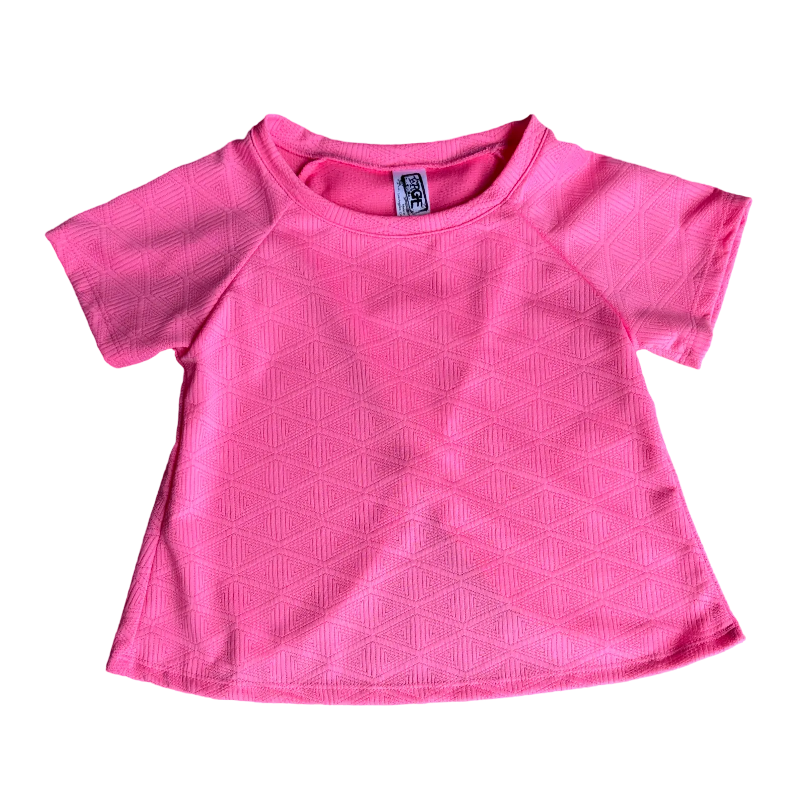 Neon Pink Diamond Textured Top