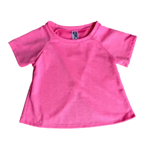 Neon Pink Diamond Textured Top