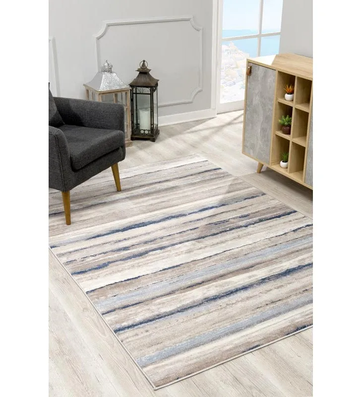 New Casper 9998 Navy Blue Rectangle Rug, 2'3" X 4'! Made in Turkey!