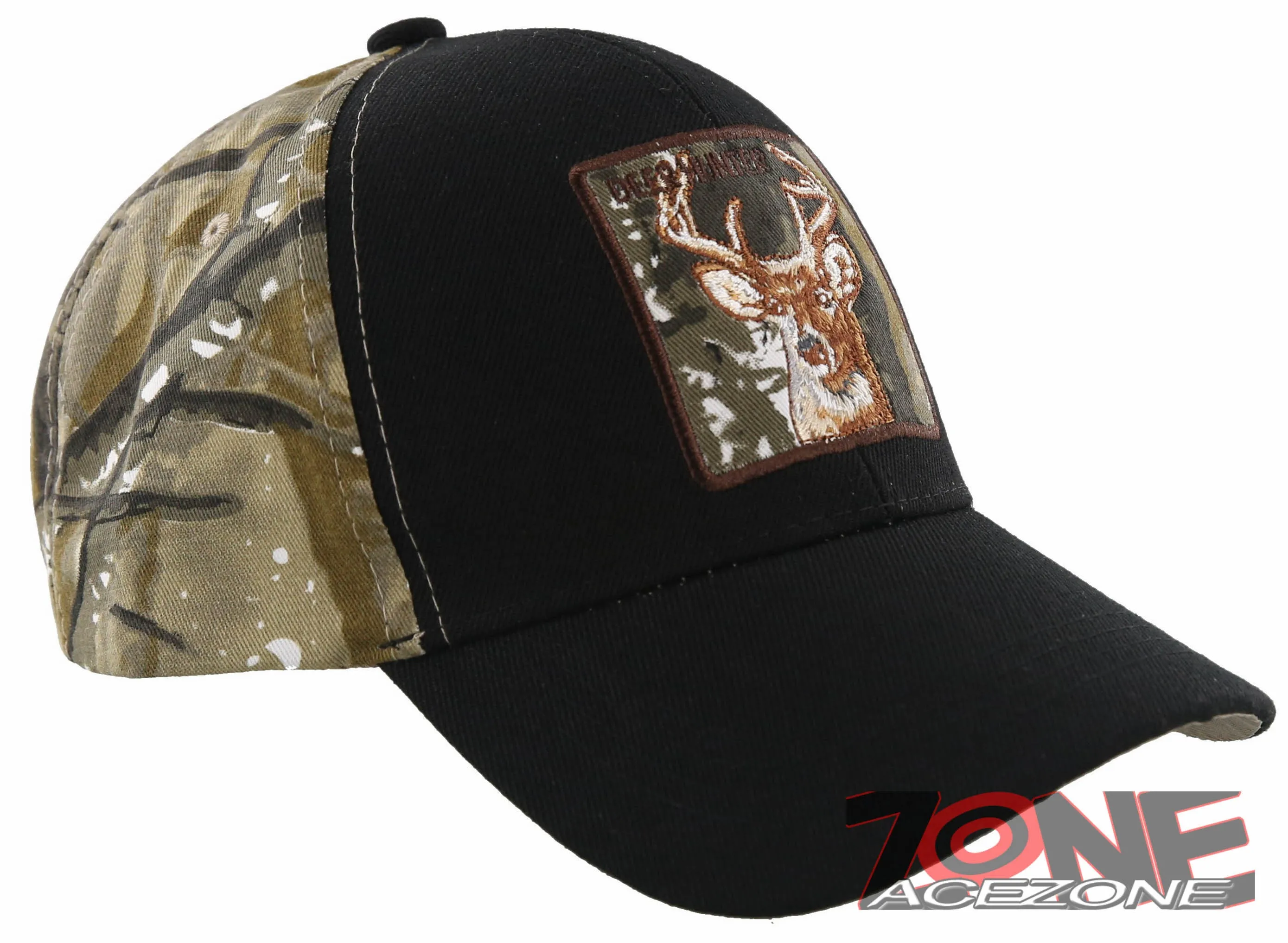 NEW! DEER HUNTER OUTDOOR SPORTS BALL CAP HAT BLACK FOREST CAMO