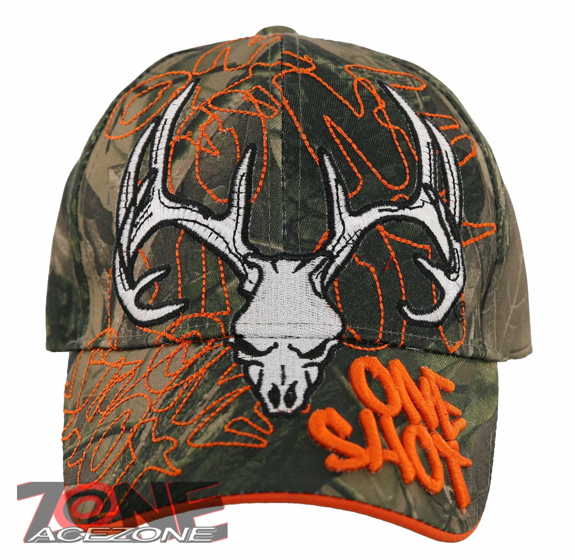 NEW! ONE SHOT DEER HUNTER BUCK OUTDOOR SPORTS CAP HAT CAMO
