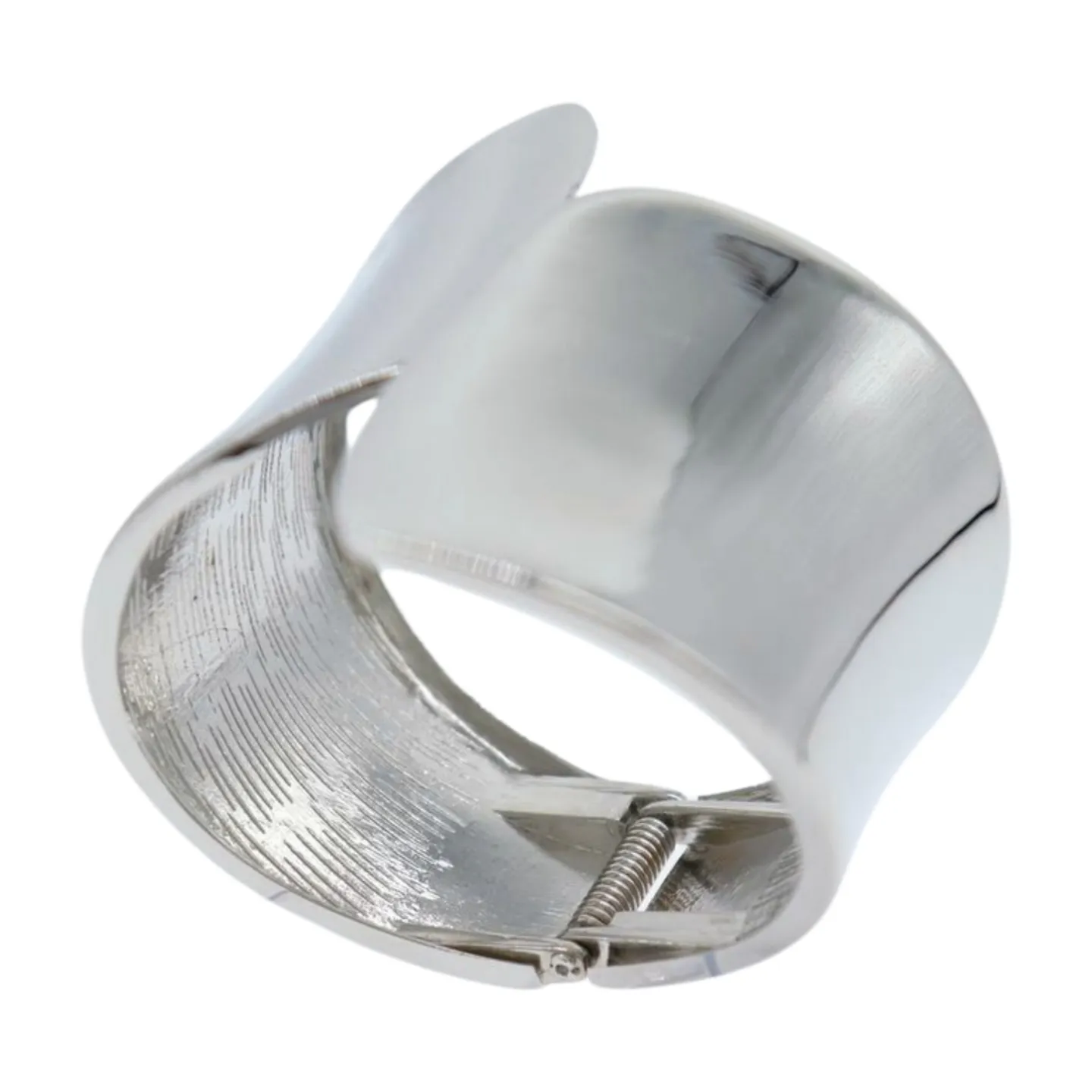 New Women Silver Metal Wrist Cuff Bracelet Fashion Jewelry Accessory