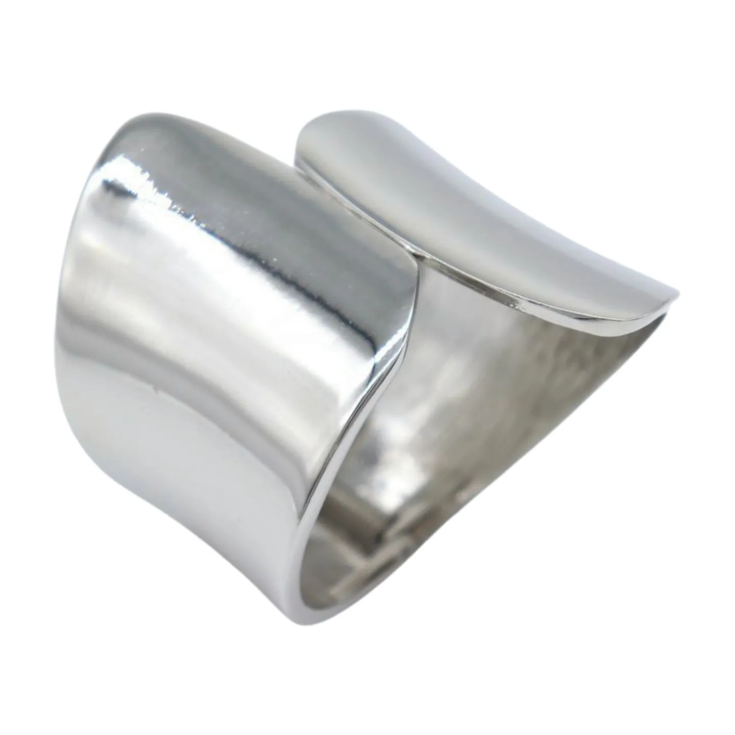 New Women Silver Metal Wrist Cuff Bracelet Fashion Jewelry Accessory