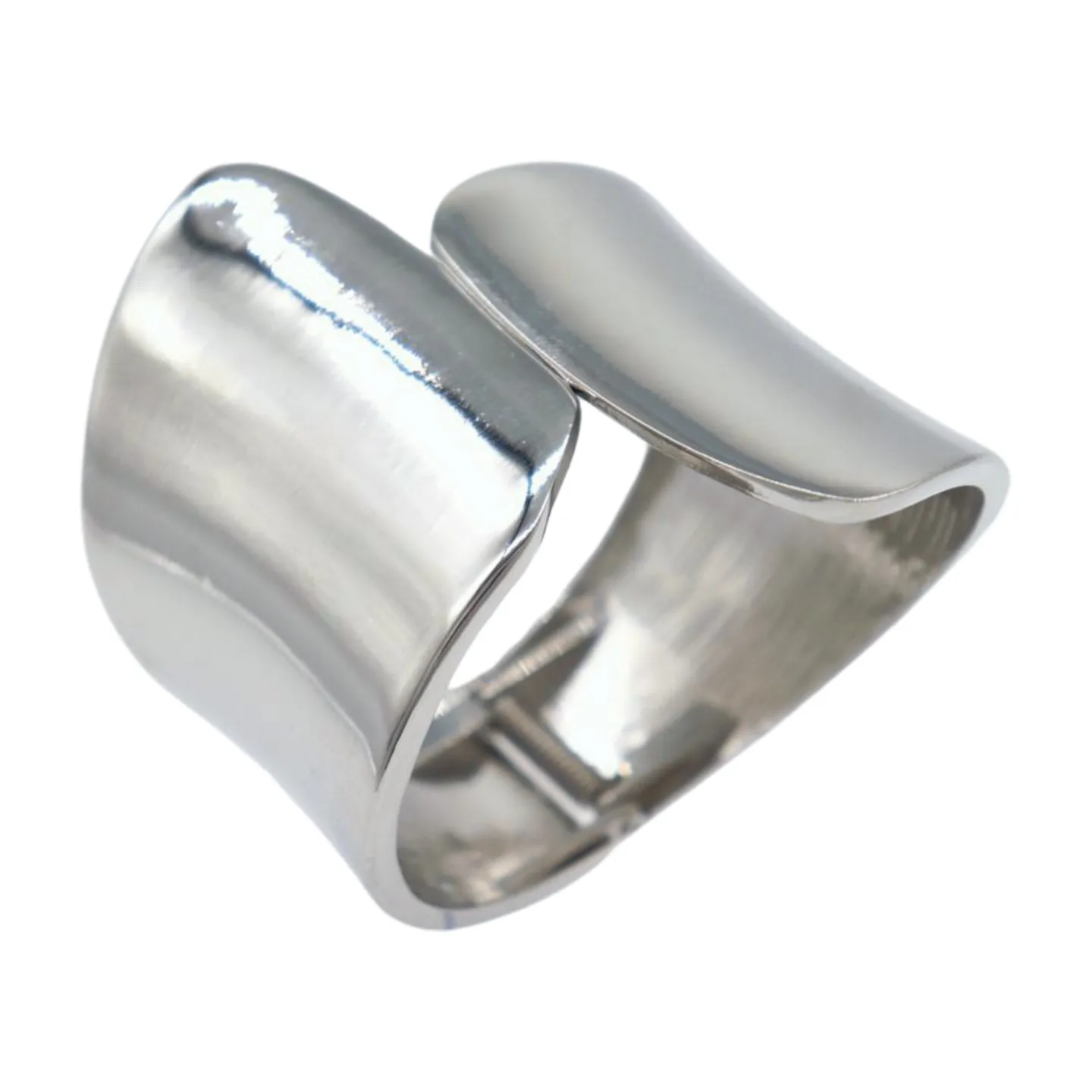 New Women Silver Metal Wrist Cuff Bracelet Fashion Jewelry Accessory