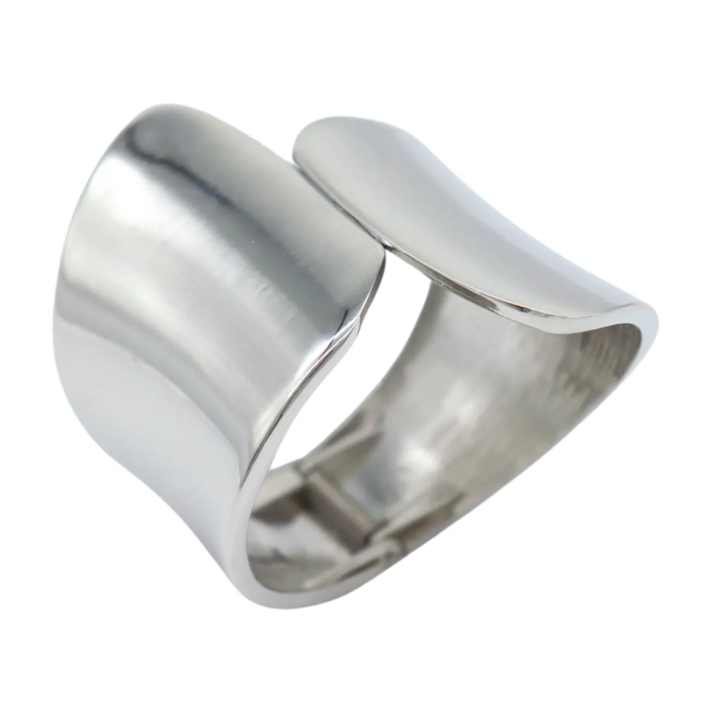 New Women Silver Metal Wrist Cuff Bracelet Fashion Jewelry Accessory