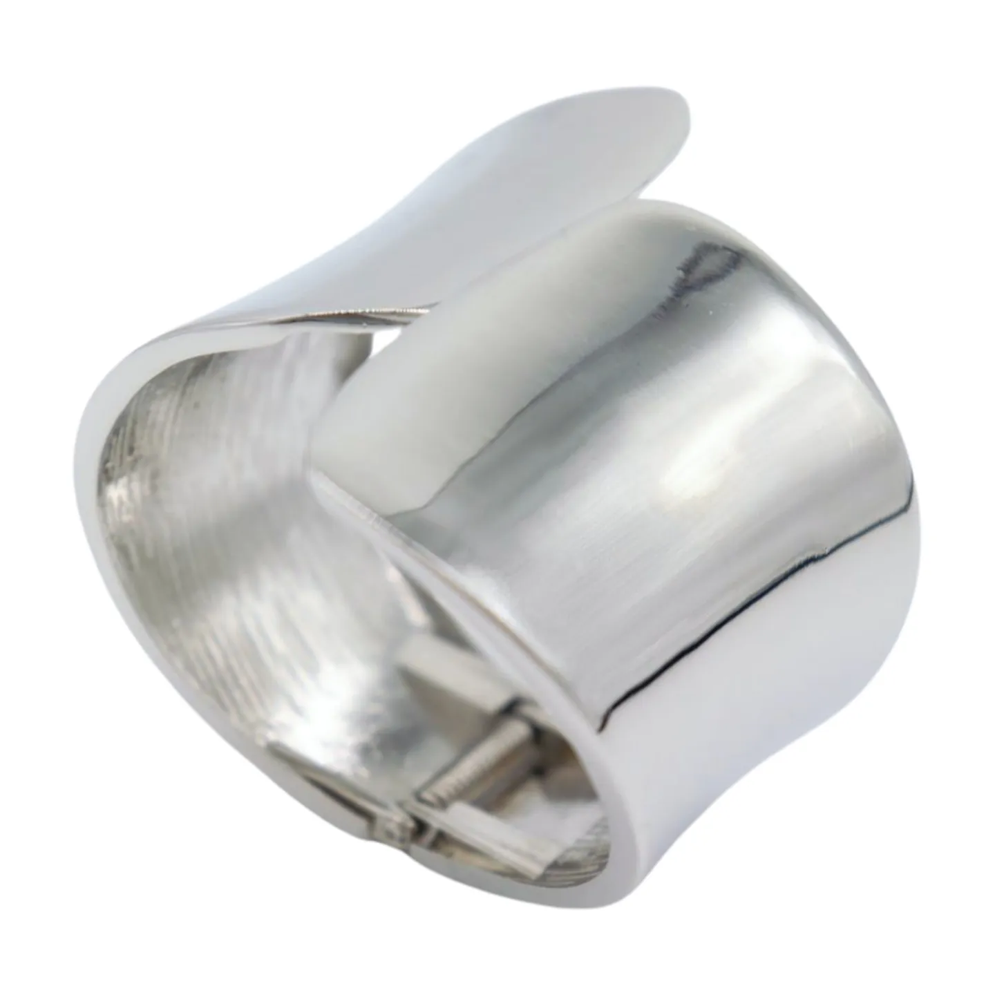 New Women Silver Metal Wrist Cuff Bracelet Fashion Jewelry Accessory