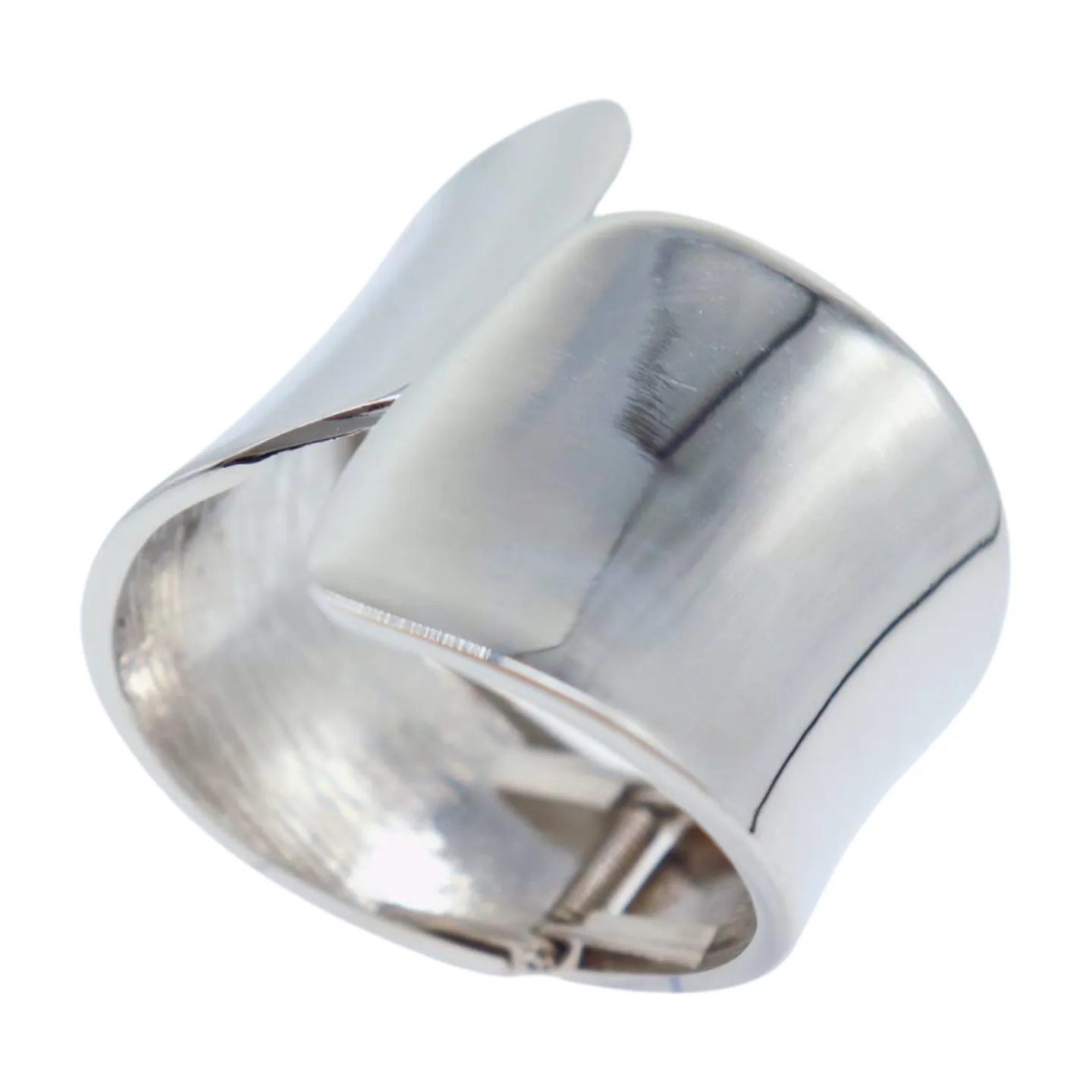 New Women Silver Metal Wrist Cuff Bracelet Fashion Jewelry Accessory