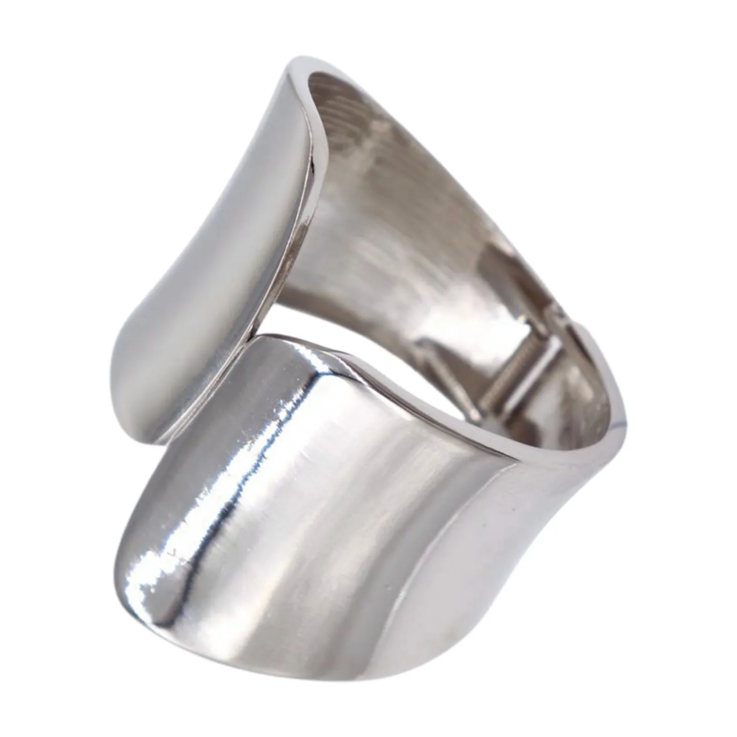 New Women Silver Metal Wrist Cuff Bracelet Fashion Jewelry Accessory