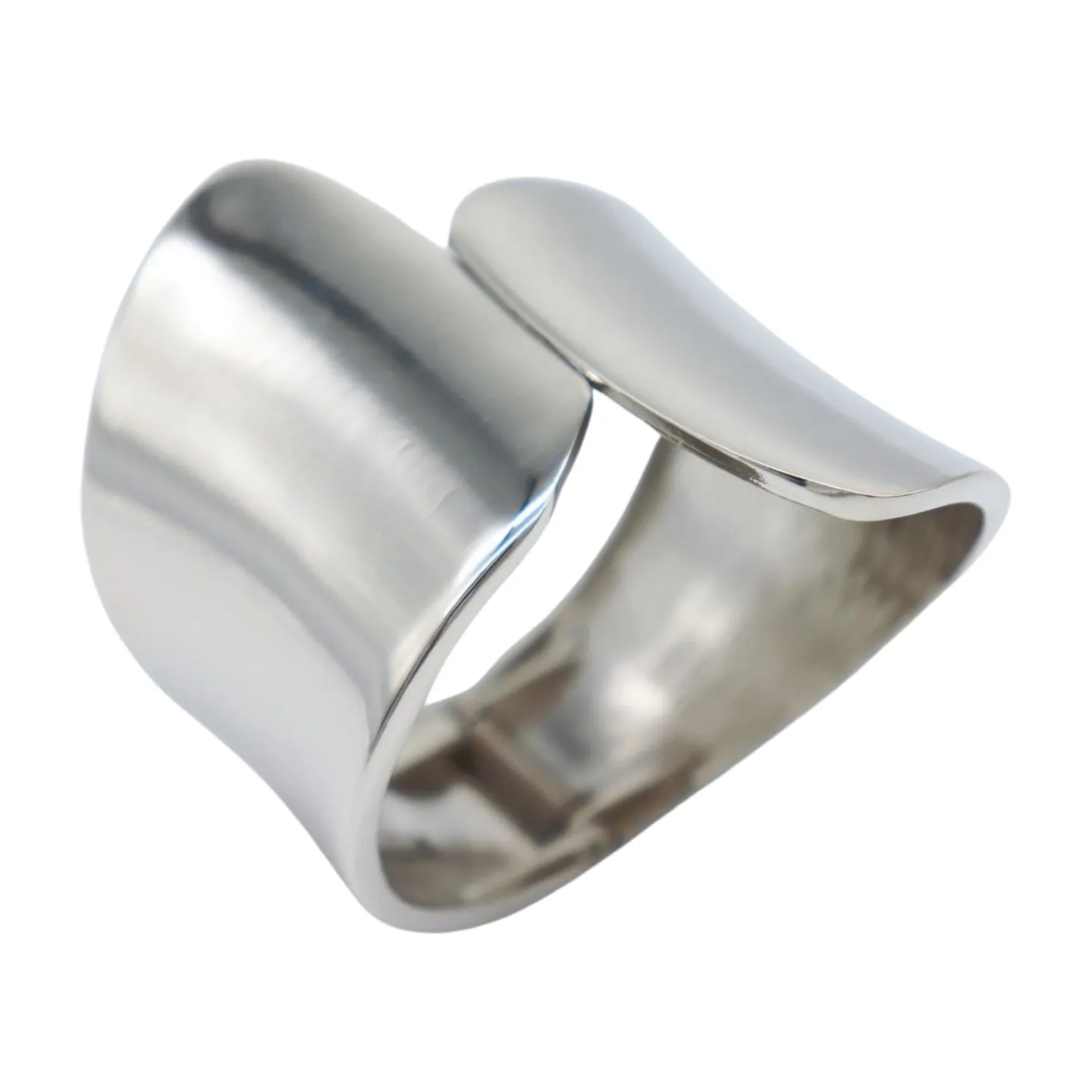 New Women Silver Metal Wrist Cuff Bracelet Fashion Jewelry Accessory