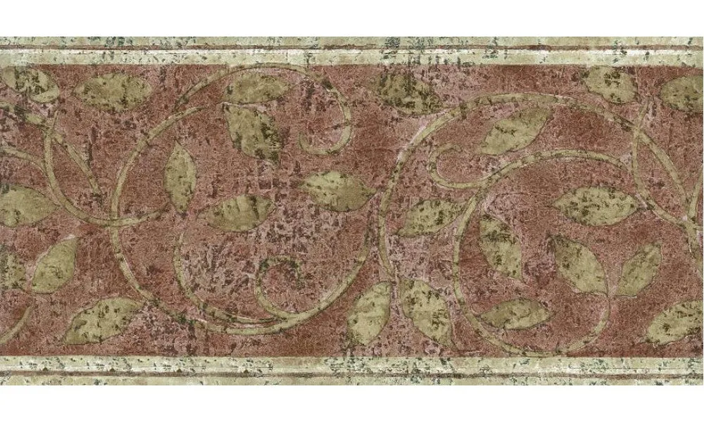 Norwall Zen Leaves ZN76176B Wallpaper Border