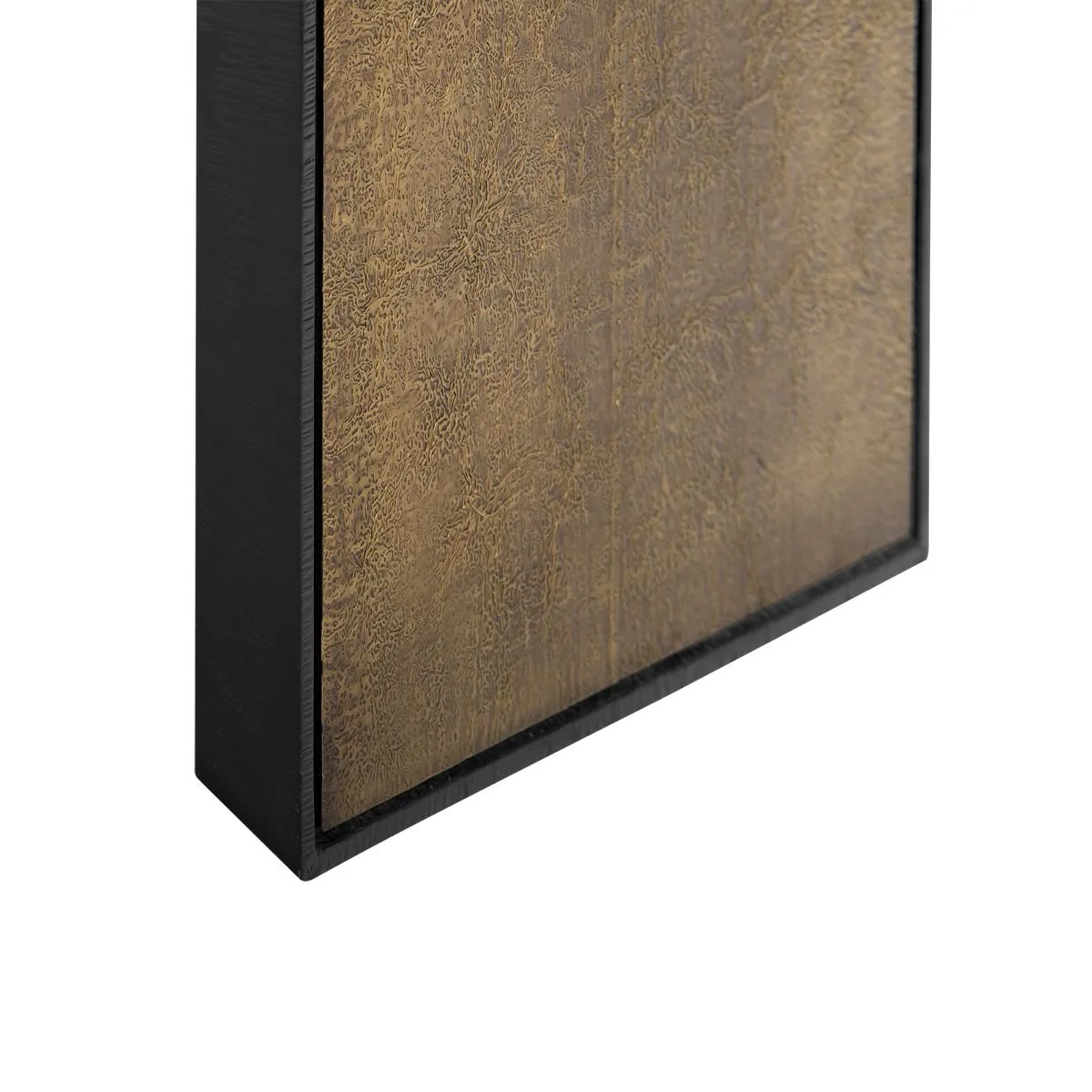 Odeon Bench/Side Table / Antique Brass and Dark Bronze