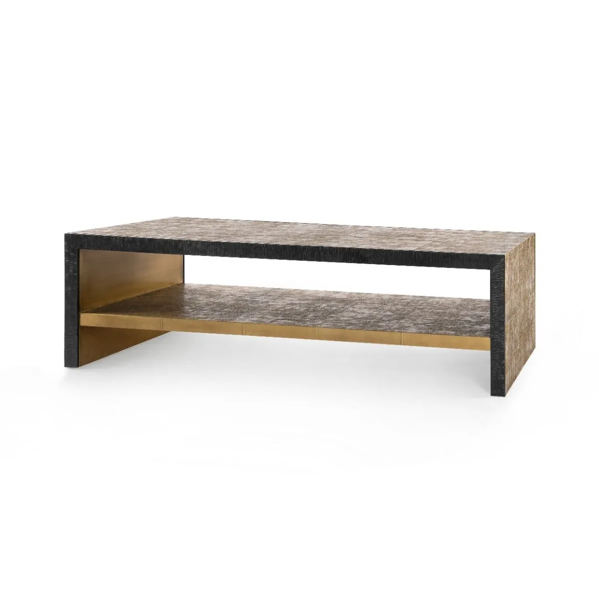 Odeon Coffee Table/Bench / Antique Brass and Dark Bronze
