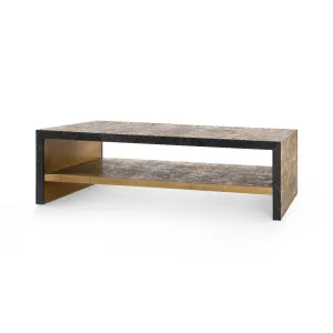 Odeon Coffee Table/Bench / Antique Brass and Dark Bronze