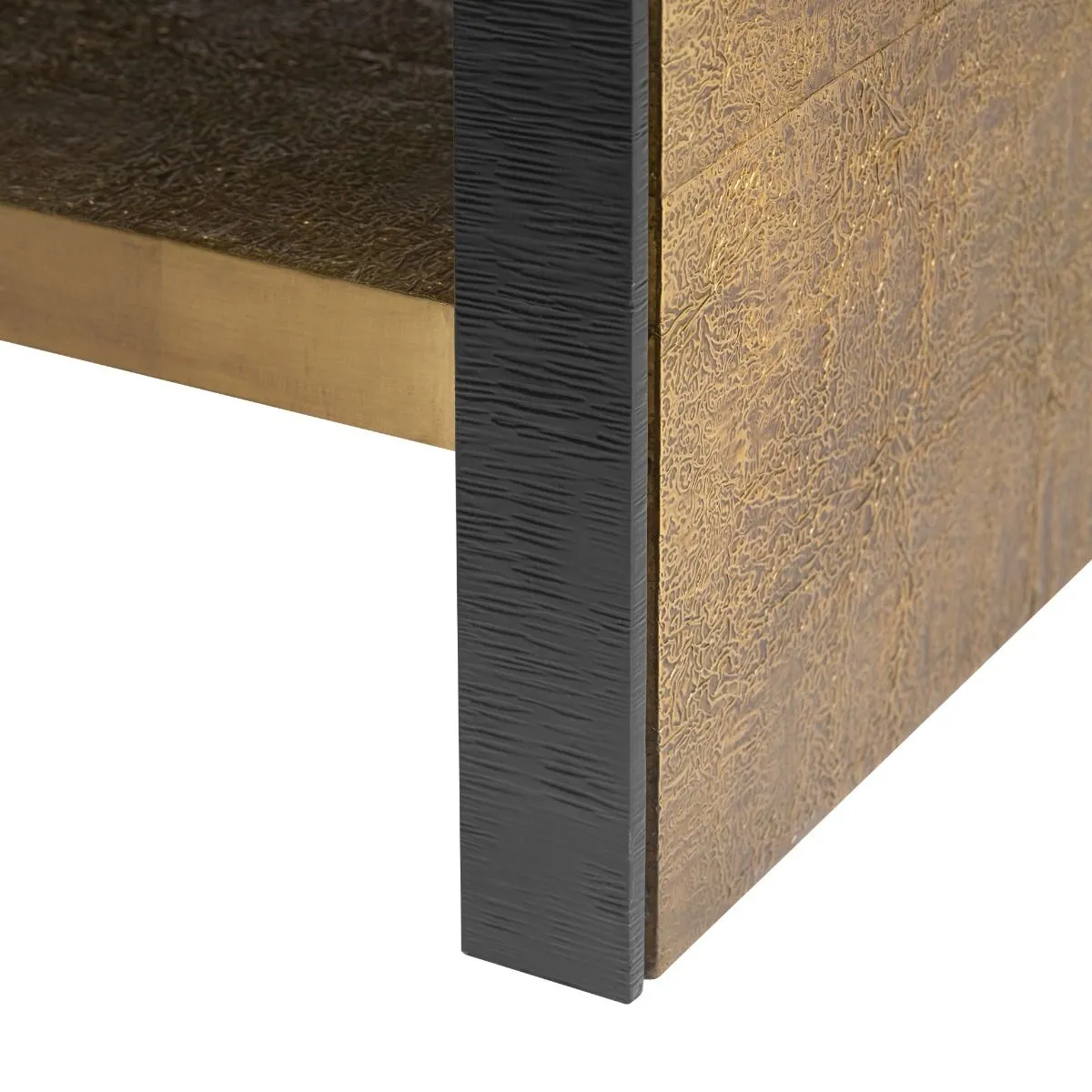 Odeon Coffee Table/Bench / Antique Brass and Dark Bronze